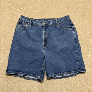 Vtg Levis 550 Jean Shorts Womens 16 W32 Blue Relaxed Fit 9 Bermuda Denim Stretch